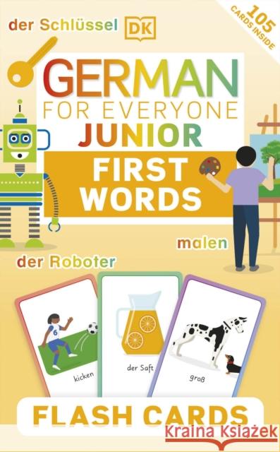 German for Everyone Junior First Words Flash Cards DK 9780241601419 Dorling Kindersley Ltd - książka
