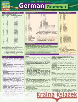 German Grammar Inc. BarCharts 9781423234722 Barcharts - książka