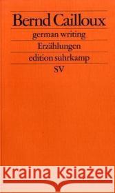 german writing Cailloux, Bernd 9783518124819 Suhrkamp - książka