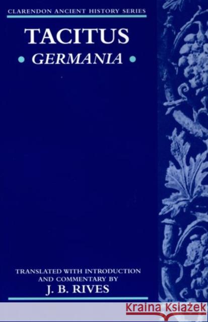 Germania Tacitus 9780199240005  - książka