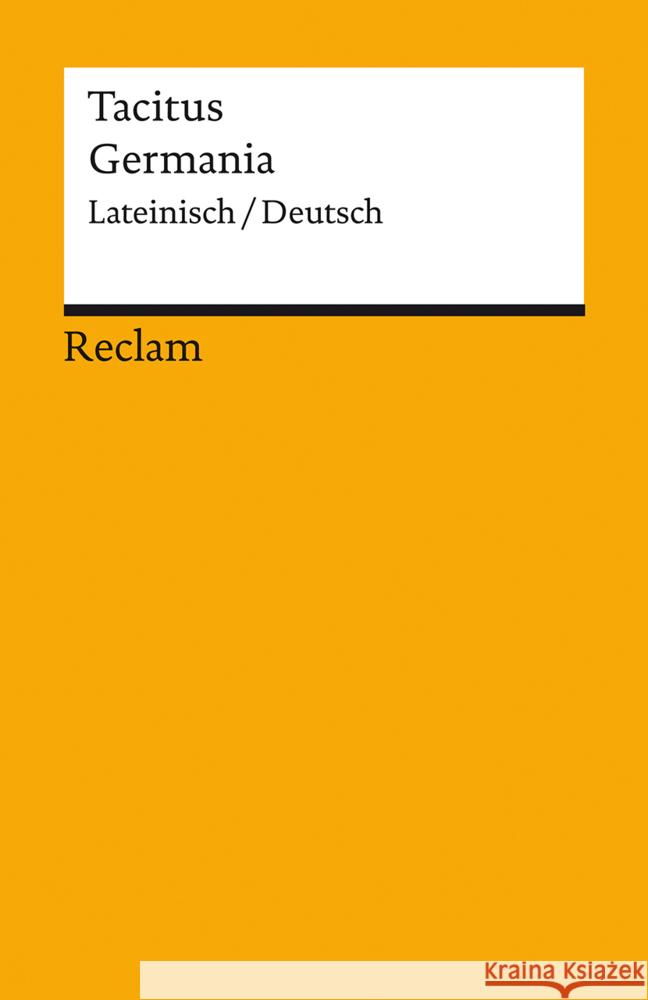 Germania Tacitus 9783150143056 Reclam, Ditzingen - książka
