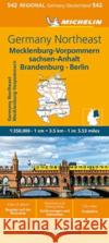 Germany Northeast - Michelin Regional Map 542 Michelin 9782067258983 Michelin Editions des Voyages