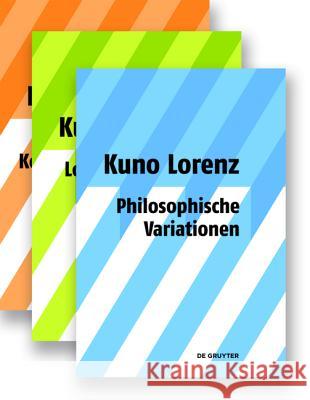 Gesammelte Aufs Tze Kuno Lorenz 9783110203134 Walter de Gruyter - książka