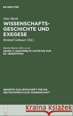 Gesammelte Aufsätze Zum 65. Geburtstag Karrer, Martin 9783110161915 De Gruyter - książka