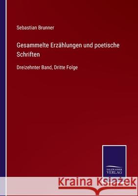 Gesammelte Erzählungen und poetische Schriften: Dreizehnter Band, Dritte Folge Brunner, Sebastian 9783752551082 Salzwasser-Verlag - książka