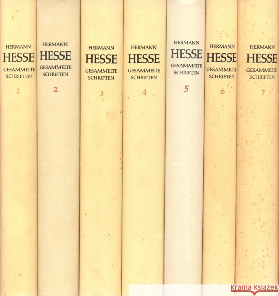 Gesammelte Schriften, 7 Teile Hesse, Hermann 9783518031087 Suhrkamp Verlag - książka