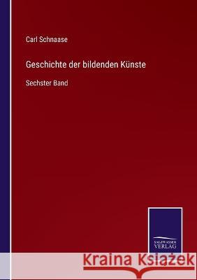 Geschichte der bildenden Künste: Sechster Band Carl Schnaase 9783375089047 Salzwasser-Verlag - książka