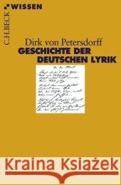 Geschichte der deutschen Lyrik Petersdorff, Dirk von   9783406536342 Beck - książka