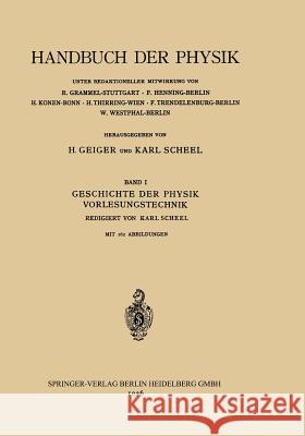 Geschichte Der Physik Vorlesungstechnik E. Hoppe A. Lambertz R. Mecke 9783709195499 Springer - książka