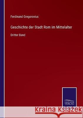 Geschichte der Stadt Rom im Mittelalter: Dritter Band Ferdinand Gregorovius 9783375112325 Salzwasser-Verlag - książka