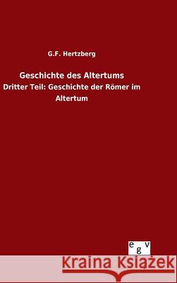 Geschichte des Altertums Hertzberg, G. F. 9783734005718 Salzwasser-Verlag Gmbh - książka