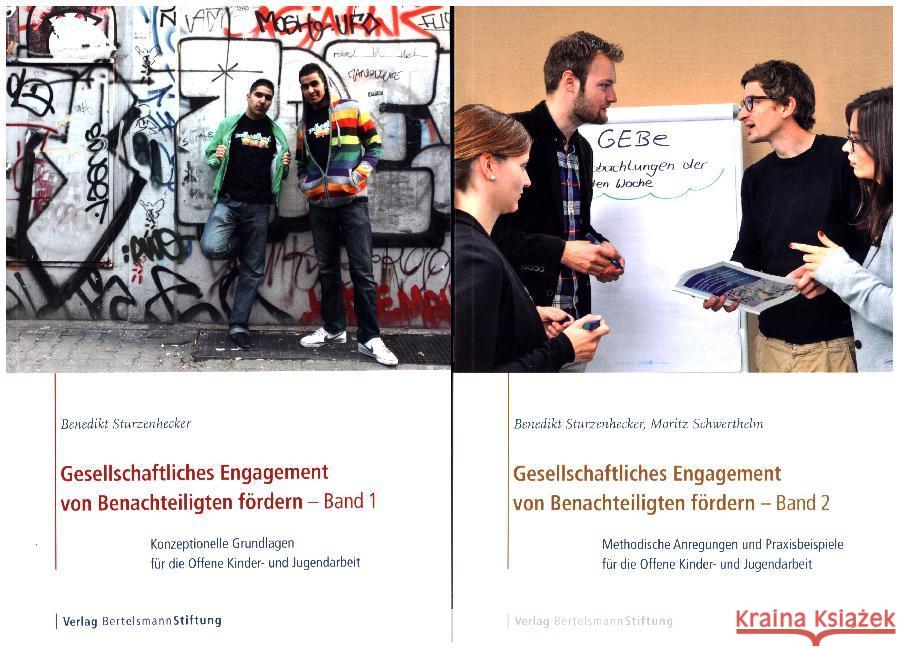 Gesellschaftliches Engagement von Benachteiligten fördern, 2 Bde. Sturzenhecker, Benedikt; Schwerthelm, Moritz 9783867936378 Bertelsmann Stiftung - książka