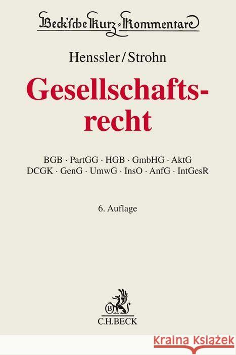 Gesellschaftsrecht  9783406795060 Beck Juristischer Verlag - książka