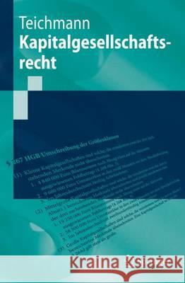 Gesellschaftsrecht Christoph Teichmann 9783642300820 Springer - książka