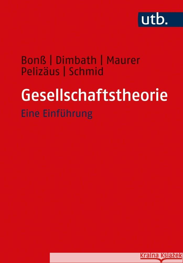 Gesellschaftstheorie Bonß, Wolfgang, Dimbath, Oliver, Maurer, Andrea 9783825254599 transcript - książka