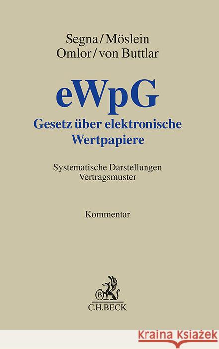 Gesetz über elektronische Wertpapiere  9783406770029 Beck Juristischer Verlag - książka