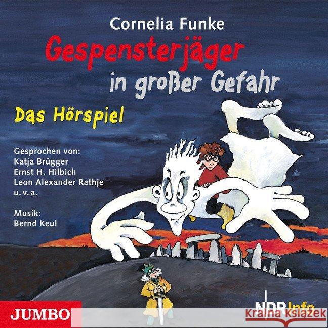 Gespensterjäger in großer Gefahr, 1 Audio-CD Funke, Cornelia 9783833726293 Jumbo Neue Medien - książka