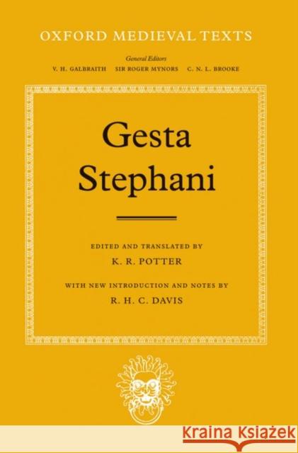 Gesta Stephani  9780198222347 OXFORD UNIVERSITY PRESS - książka