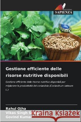 Gestione efficiente delle risorse nutritive disponibili Rahul Ojha Vikas Sing Govind Kumar 9786205300206 Edizioni Sapienza - książka