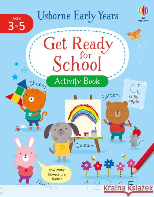 Get Ready for School Activity Book Jessica Greenwell Various  9781474995573 Usborne Publishing Ltd - książka