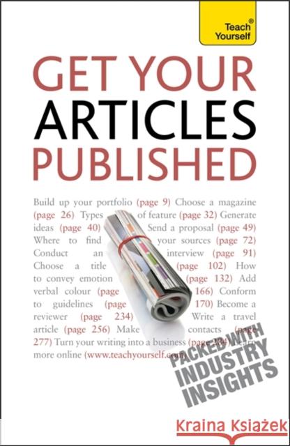 Get Your Articles Published : How to write great non-fiction for publication Lesley Bown 9781444103175 TEACH YOURSELF - książka