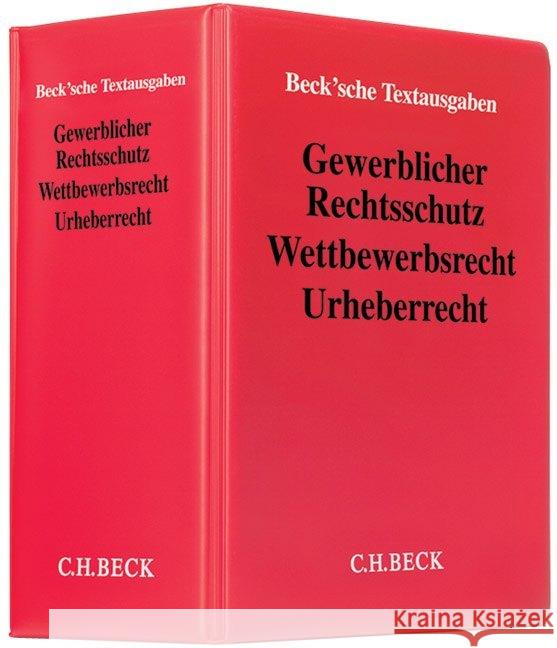 Gewerblicher Rechtsschutz, Wettbewerbsrecht (WettbR), Urheberrecht (UrhR), zur Fortsetzung : Sammlung zum Patent-, Gebrauchsmuster-, Sortenschutz-, Arbeitnehmererfindungs-, Marken-, Geschmacksmuster-, Heinemann, Andreas   9783406453502 Beck Juristischer Verlag - książka