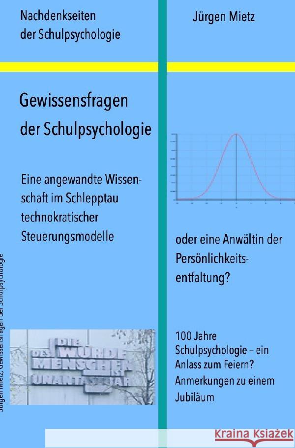 Gewissensfragen der Schulpsychologie Mietz, Jürgen 9783753176130 epubli - książka