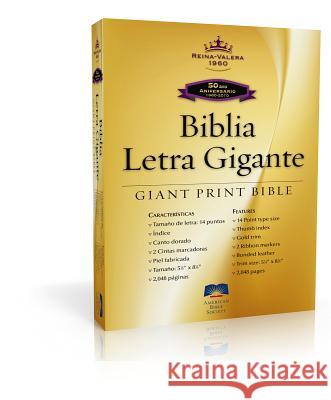 Giant Print Bible-Rvr 1960-50th Anniversary American Bible Society 9781585168972 American Bible Society - książka
