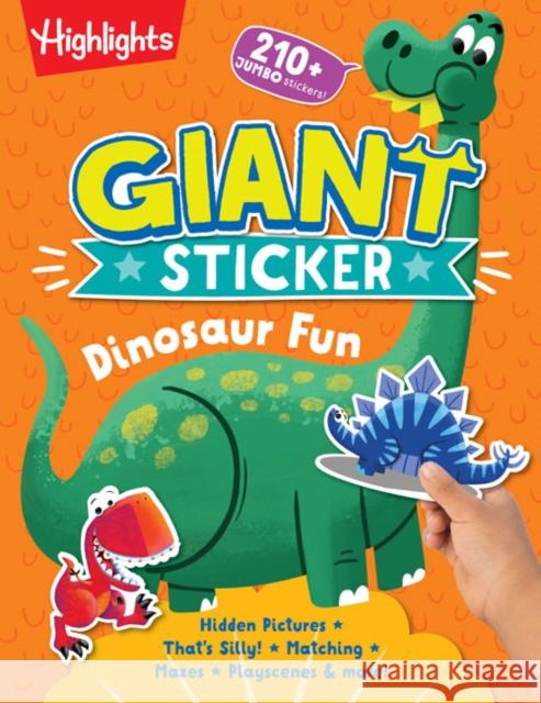 Giant Sticker Dinosaur Fun  9781644729298 Highlights Press - książka