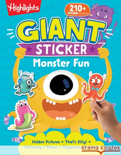 Giant Sticker Monster Fun Highlights 9781644728956 Highlights Press - książka