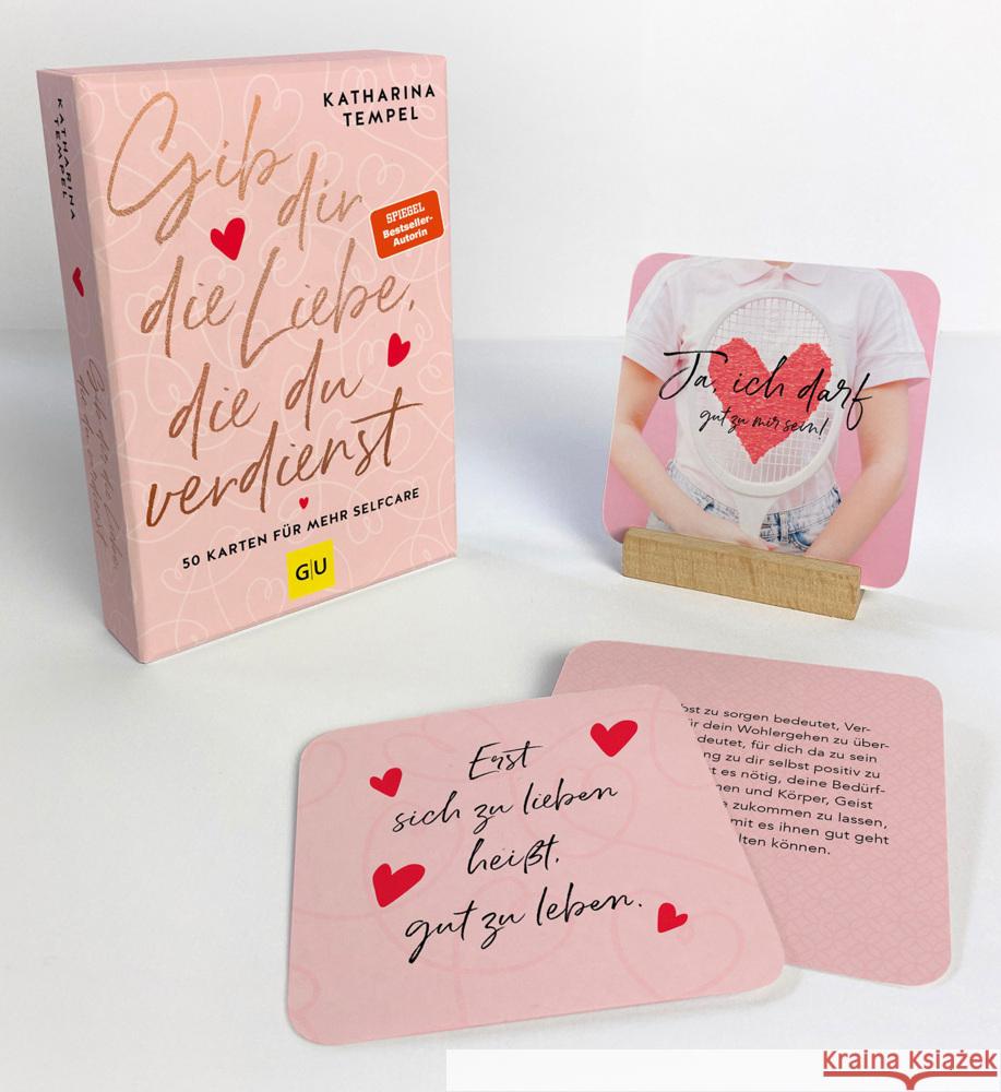Gib dir die Liebe, die du verdienst - Das Kartenset zum SPIEGEL Bestseller Tempel, Katharina 9783833899348 Gräfe & Unzer - książka