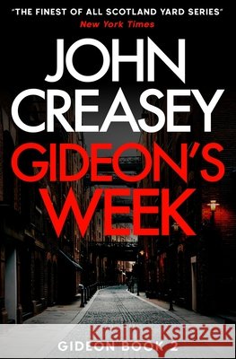 Gideon's Week John Creasey 9781913727574 Silvertail Books - książka