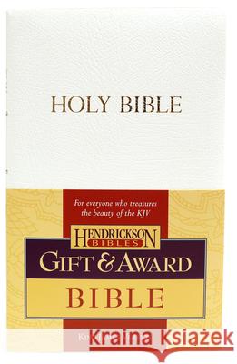 Gift & Award Bible-KJV Hendrickson Publishers 9781598560268 Hendrickson Publishers - książka