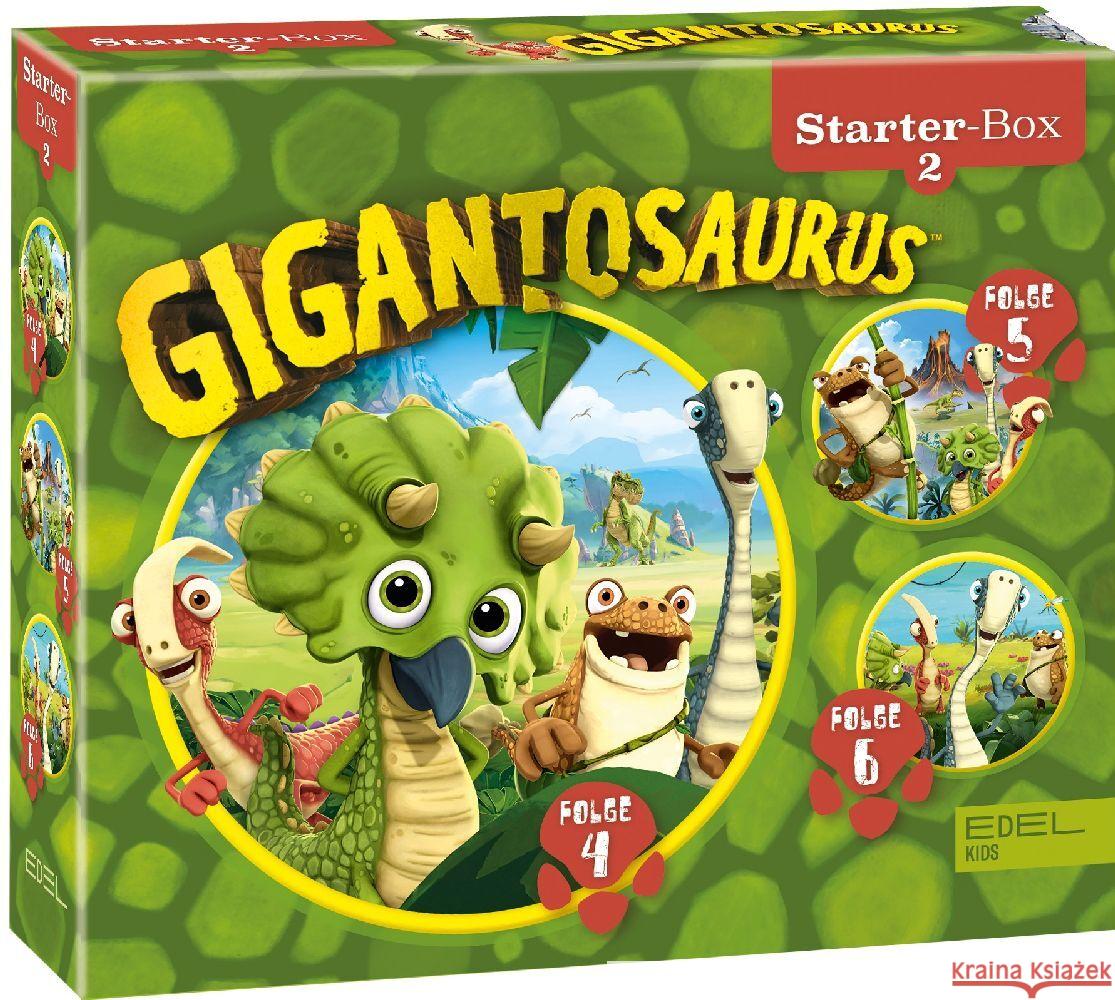 Gigantosaurus - Starter-Box. Box.2, 3 Audio-CD  4029759178941 Edel Music & Entertainment CD / DVD - książka
