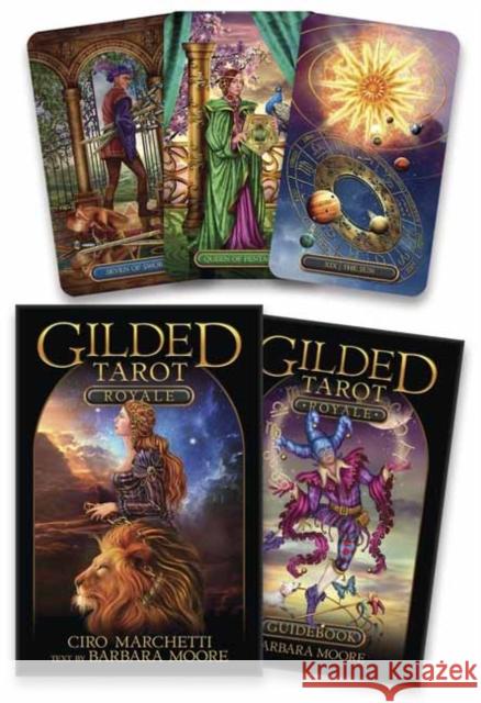 Gilded Tarot Royale Ciro Marchetti Barbara Moore 9780738765181 Llewellyn Publications - książka