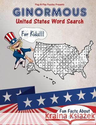 Ginormous United States Word Search Plug-N-Play Puzzles 9781537647937 Createspace Independent Publishing Platform - książka
