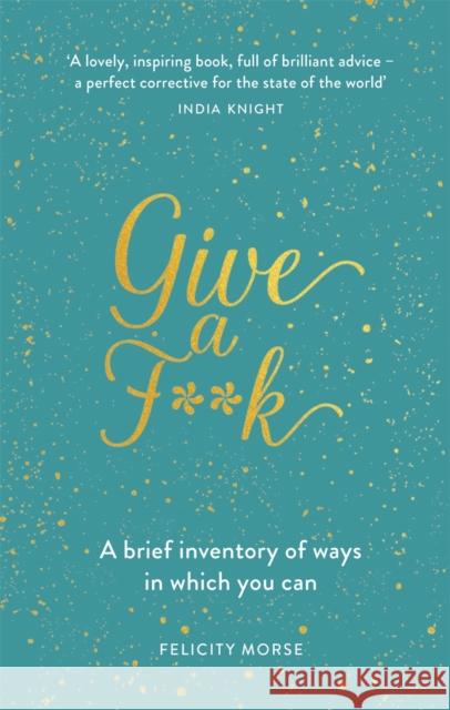 Give a F k : A Brief Inventory of Ways in which You Can Morse, Felicity 9781782439196  - książka