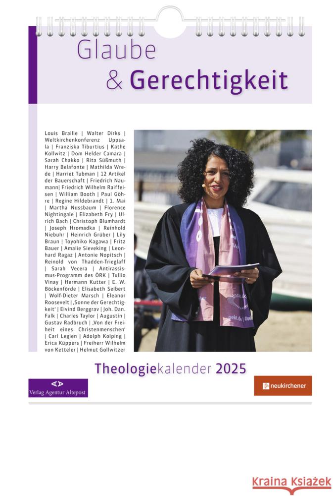 Glaube & Gerechtigkeit - Theologiekalender 2025 Lübking, Hans-Martin 9783761569825 Neukirchener Verlag - książka
