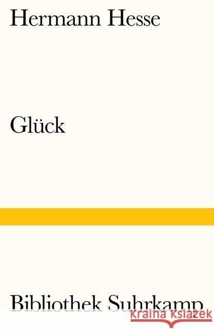 Glück Hesse, Hermann 9783518241738 Suhrkamp - książka
