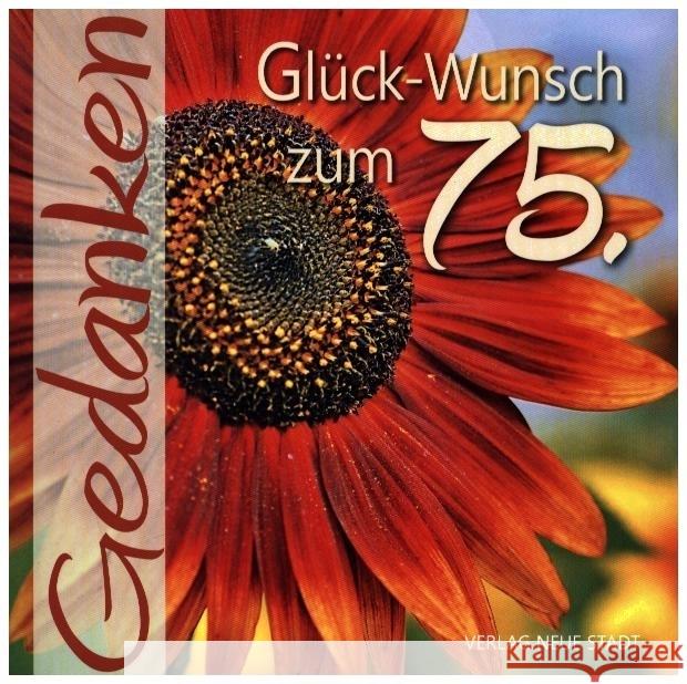 Glück-Wunsch zum 75.  9783734613524 Neue Stadt - książka