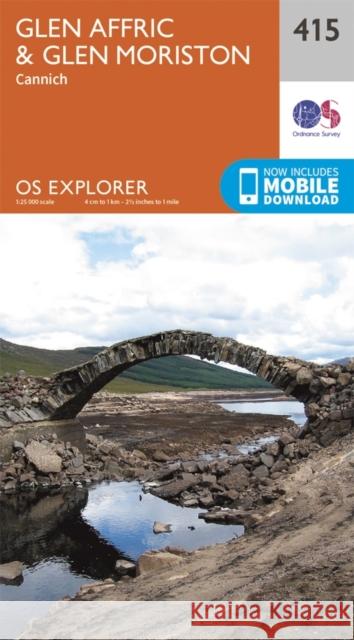 Glen Affric and Glen Moriston Ordnance Survey 9780319246504 Ordnance Survey - książka