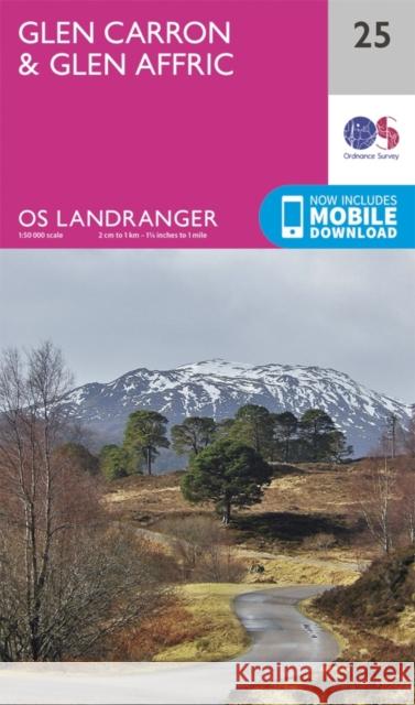 Glen Carron & Glen Affric Ordnance Survey 9780319261231 Ordnance Survey - książka