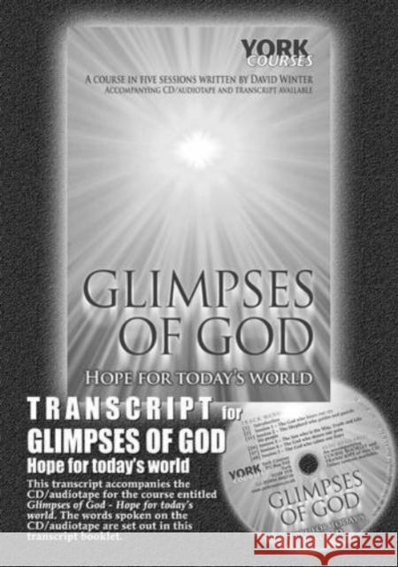 Glimpses of God - Hope for Today's World: York Courses Winter, David 9780955743795 York Courses - książka