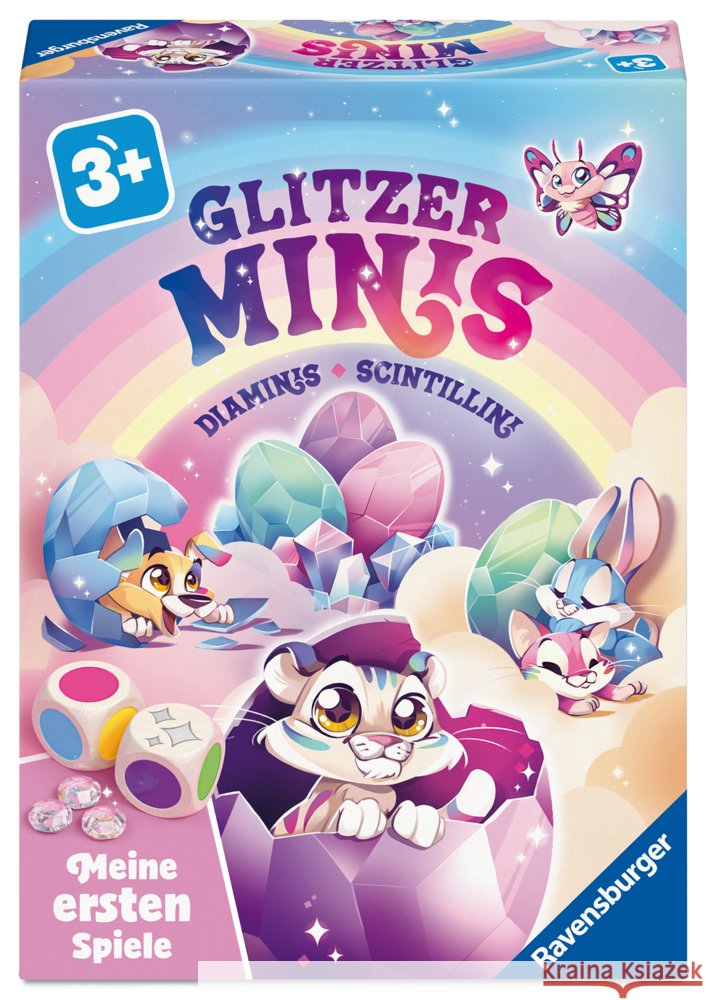 Glitzer Minis - Kinderspiel ab 3 Jahre Corradin, Clarissa 4005555100027 Ravensburger Verlag - książka