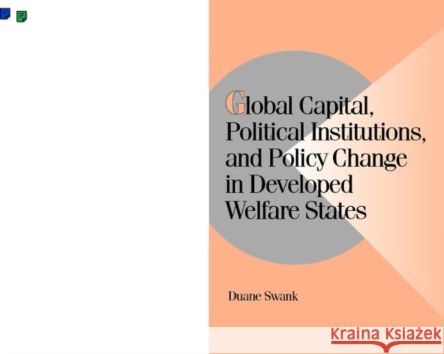 Global Capital, Political Institutions, and Policy Change in Developed Welfare States Duane Swank 9780521001441  - książka