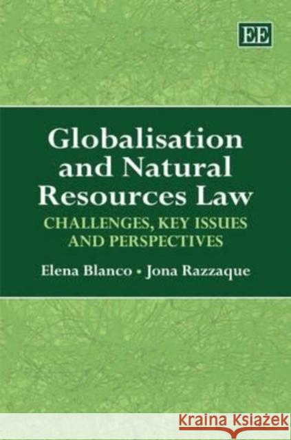 Globalisation and Natural Resources Law: Challenges, Key Issues and Perspectives  9781848442498 Edward Elgar Publishing Ltd - książka