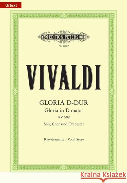 Gloria in D RV 589 (Vocal Score) Vivaldi, Antonio 9790014102920 Edition Peters - książka