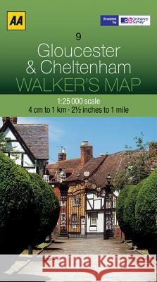 Gloucester and Cheltenham AA Publishing 9780749573201 AA Publishing - książka