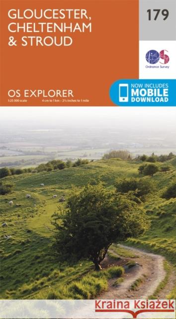 Gloucester, Cheltenham and Stroud Ordnance Survey 9780319243725 Ordnance Survey - książka