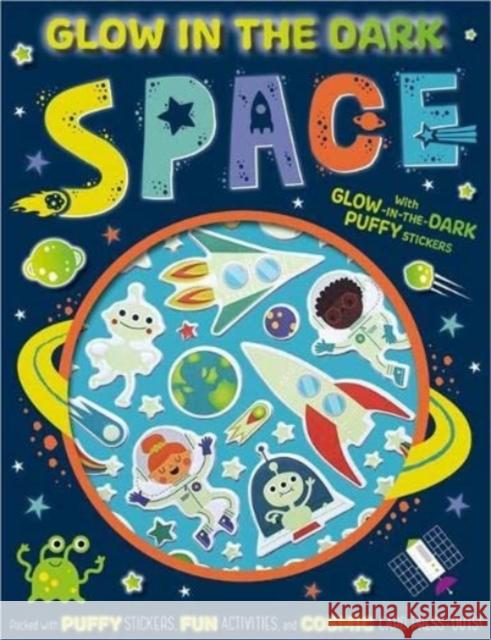 Glow in the Dark Space Activity Book Patrick Bishop Danielle Mudd Make Believe Ideas 9781800589964 Make Believe Ideas - książka